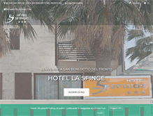 Tablet Screenshot of hotellasfinge.com